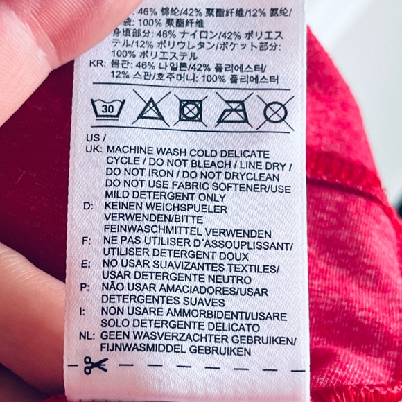 Men’s Reebok CrossFit Red Long Sleeve 1/4 Zip Shirt Size Medium - Picture 7 of 7